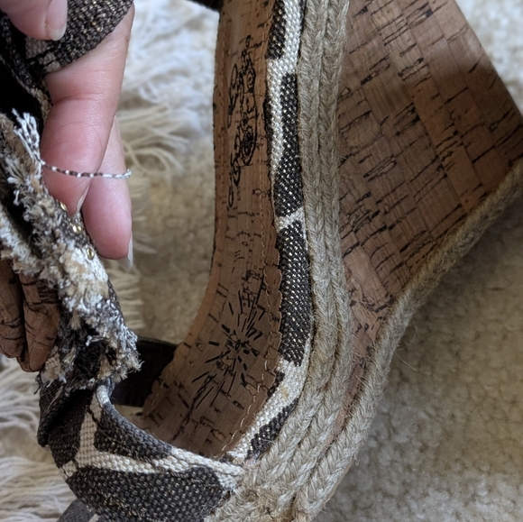 Naughty Monkey Cork Embroidered Sandals - Picture 6 of 11